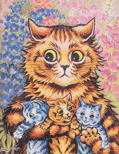 A Cat with her Kittens